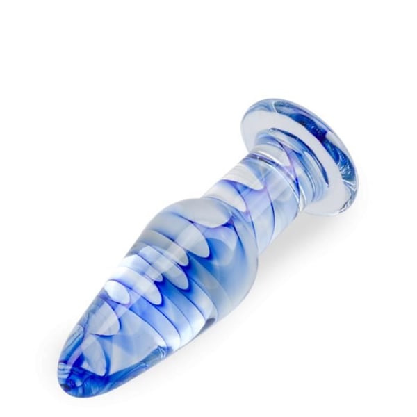 Glasanalplugg - Blå mist - Progressiv diameter - Lätt att underhålla - Temperaturändring Blå