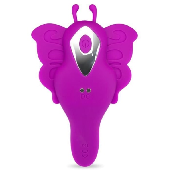 USB magnetisk fjärilsvibratortrosa 12 lägen