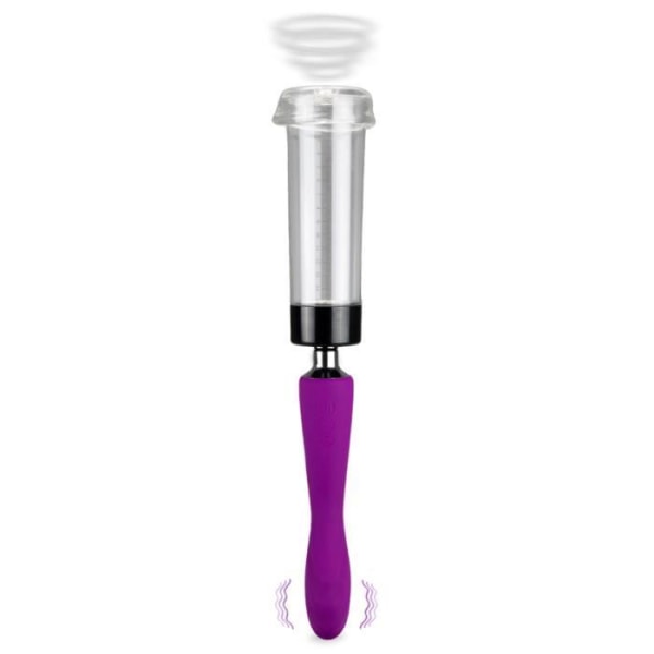 Penispump och vibrator 7 lägen - LOVE AND VIBES Purple Collection