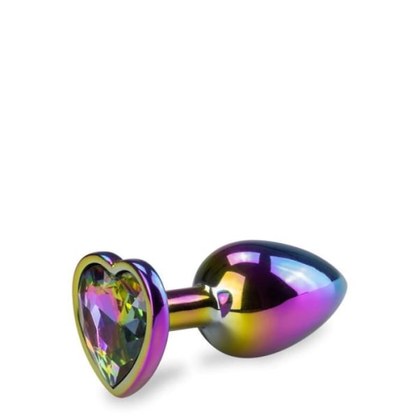 Rosebud anal juvel rainbow heart S - LOVE AND VIBES Collection Multicolor