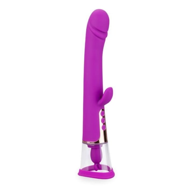 Vibrator Rabbit vibrator med Fin vaginapump - LOVE AND VIBES Purple Collection