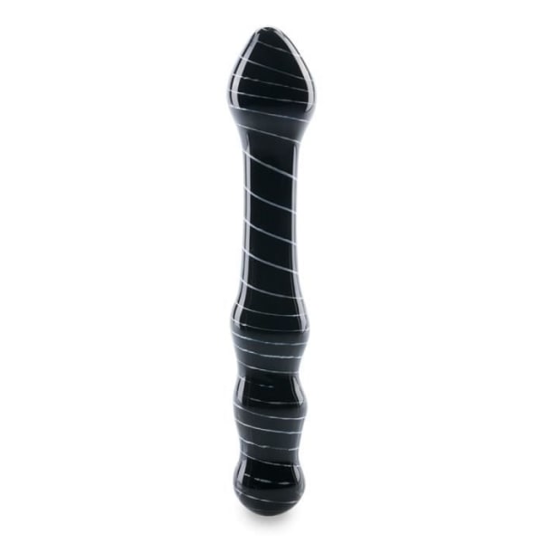 Skellington Glass Dildo - LOVE AND VIBES Collection Svart