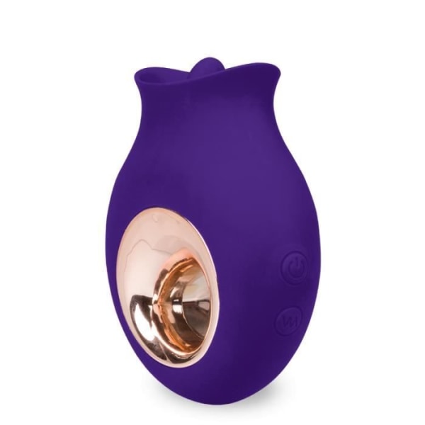 Cléopatra vibrerande tunga klitoris stimulator - LOVE AND VIBES Dark Purple Collection
