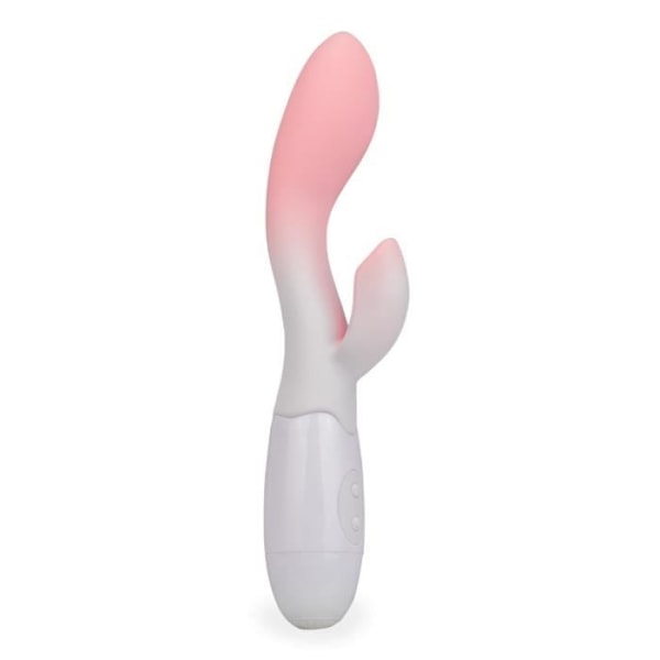 Liten kraftfull silicone rabbit vibrator - Rosa