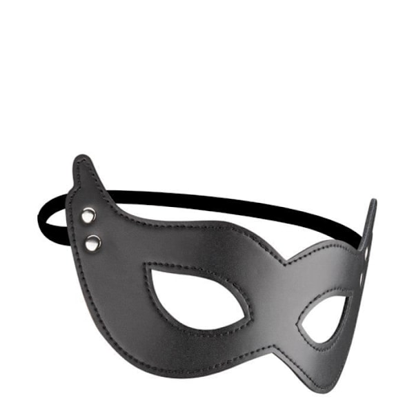 Sexig BDSM-mask i konstläder - Okänt märke - Svart - För vuxna