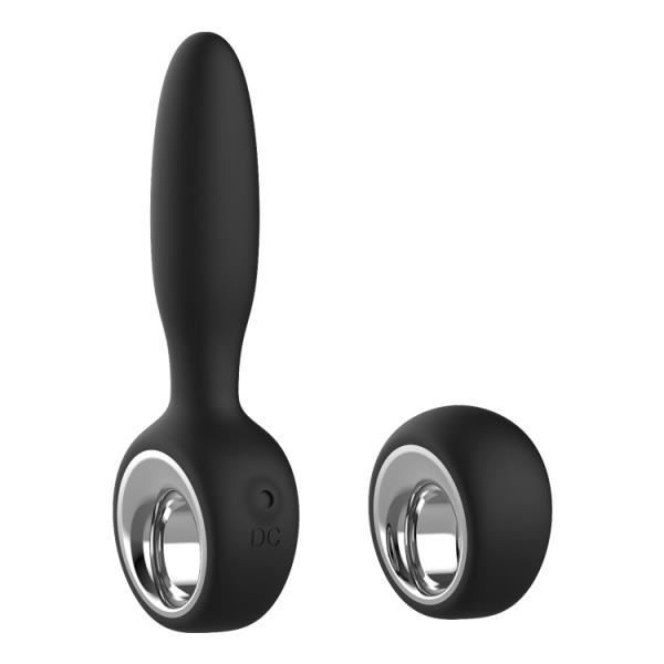 USB trådlös fjärrkontroll anal dildo plug No Black