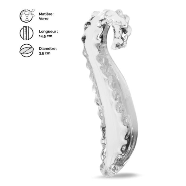 Tentakel Glas Dildo - LOVE AND VIBES Crystal Collection