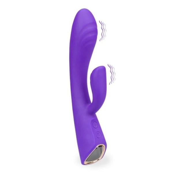 Rabbit Vibrator 18 lägen Tiger - LOVE AND VIBES Dark Purple Collection