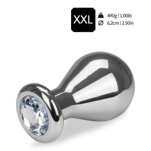 Rosebud anal juvel stor diameter - 3 storlekar XXL Diamond