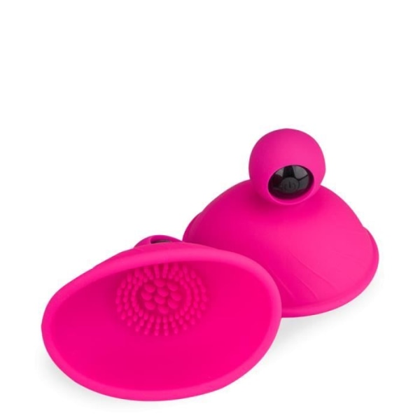 Ett par Woap vibrerande bröststimulatorer - LOVE AND VIBES Fuchsia Collection