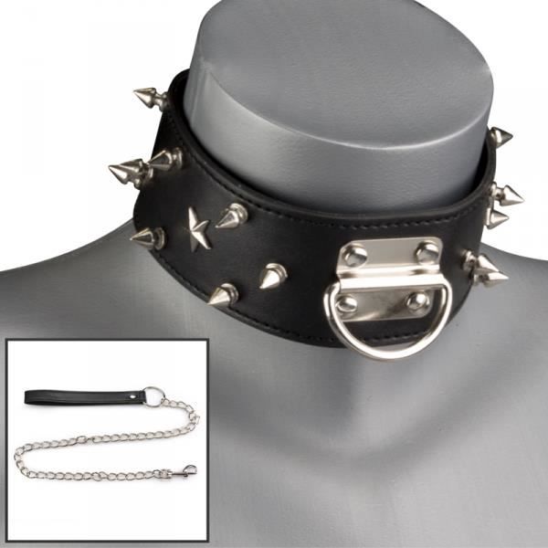BDSM Spikes &amp; Chain Collar