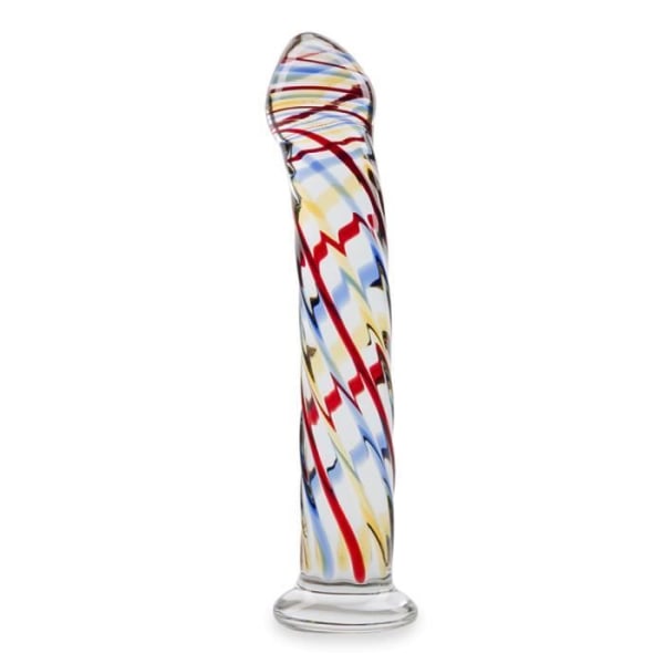 Hypnos Glas Dildo Flerfärgad