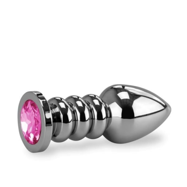 Anal juvel Rosebud Ringed XL-Rose Quartz - Diamond Collection