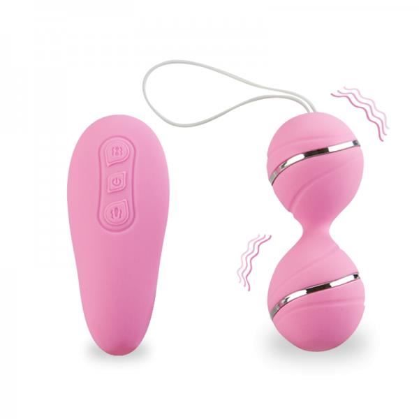 Geishabollar &amp; vibrerande fjärrkontroll-rosa icke-rosa