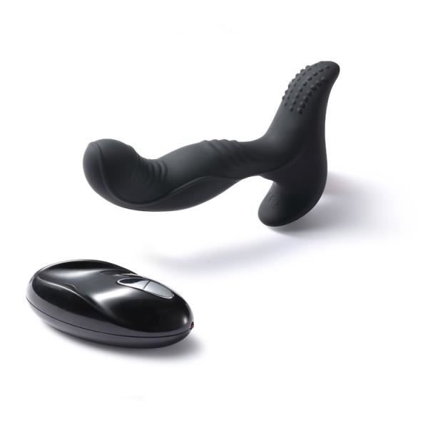 USB Fjärrstyrd P-Spot Massager Prostata Stimulator No Black