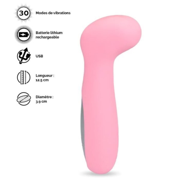 Mini laddningsbar G-punkt vibrator 30 lägen - Orgasmic Collection