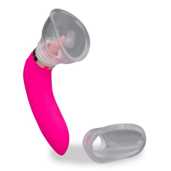 Vulva pump med tunga och 2 rosa spetsar