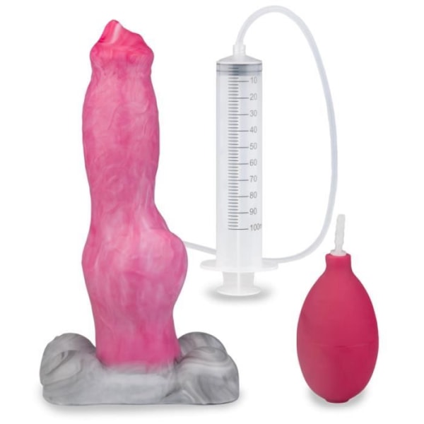 Sugkopp dildo ejakulerande hund Schäfer Rosa