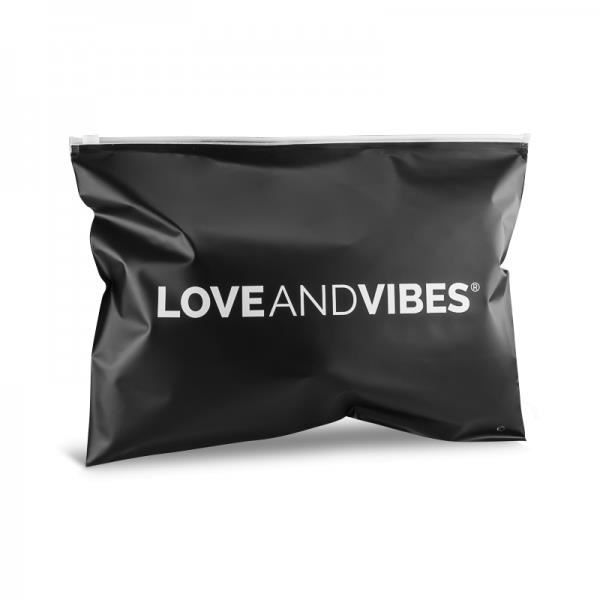 Nipple Clamps & Vibrating Dildo - LOVE & VIBES - 16 cm - Justerbar - Svart - Vuxen