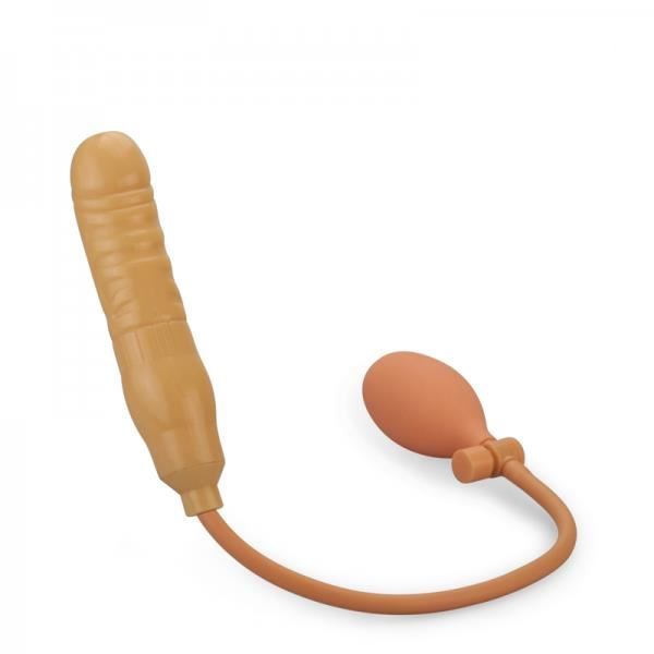 Uppblåsbar analdildo med pump