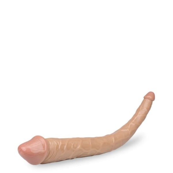 Sexleksak - Big Brother - Dubbel dildo - 39 cm - 5 cm diameter - Realistisk med reliefer