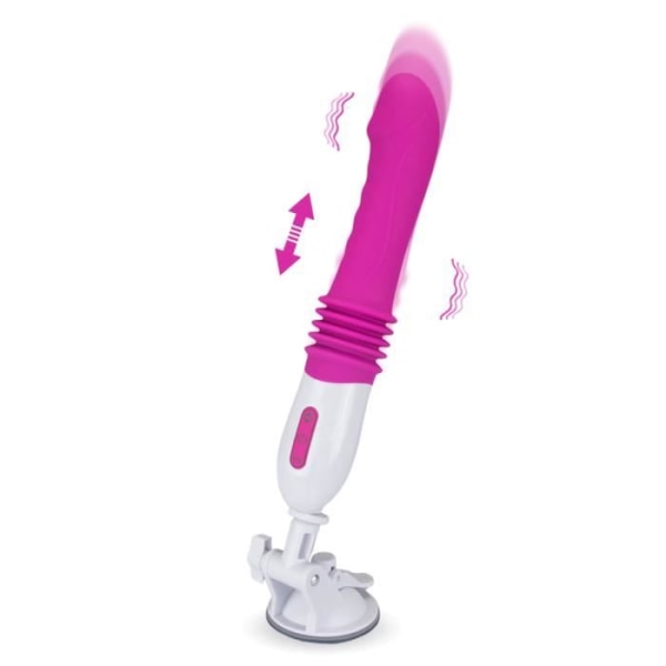 Lila sugkopp fram och tillbaka vibrator