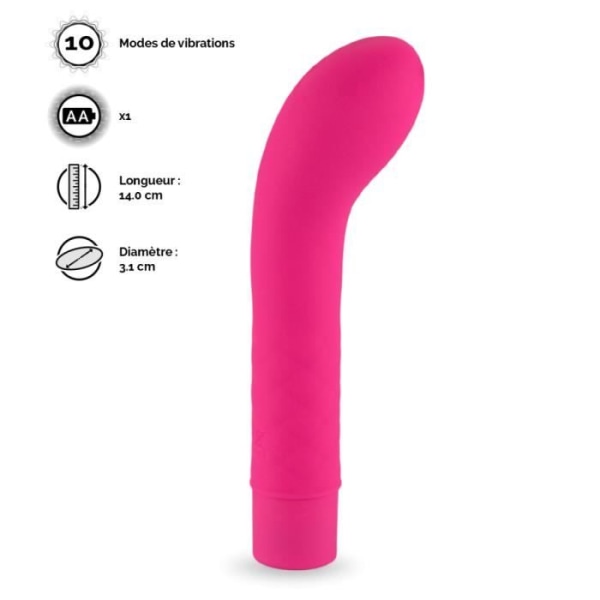 Liten resevibrator 14 cm 10 funktioner