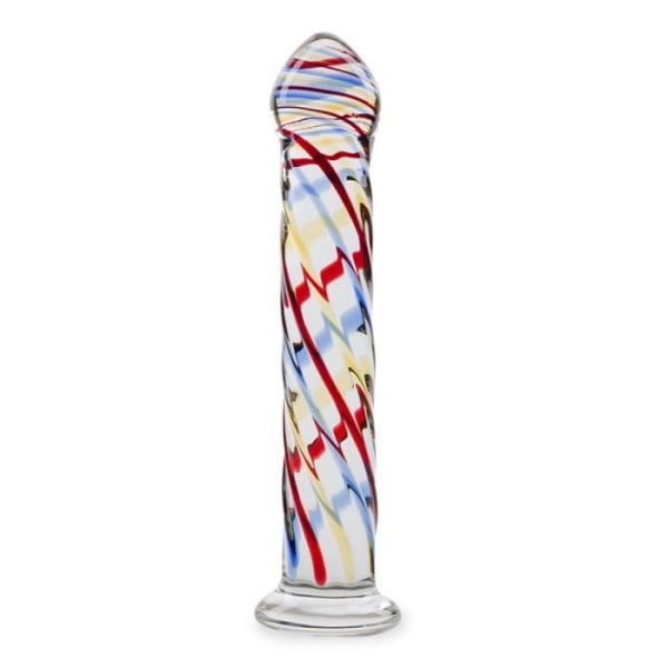 Hypnos Glas Dildo Flerfärgad