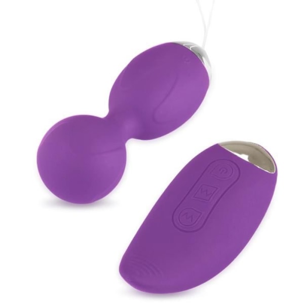 Vibrerande ägg och dess vibrerande klitoris fjärrkontroll - EggXiting Violet Collection