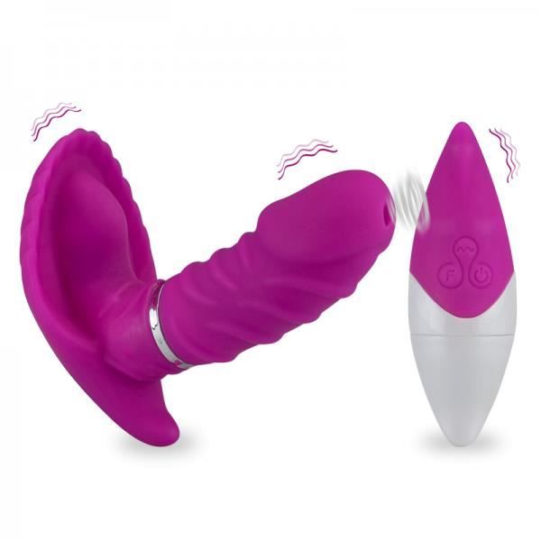Vibrerande luftfjärrkontroll Klitorisstimulator inte rosa