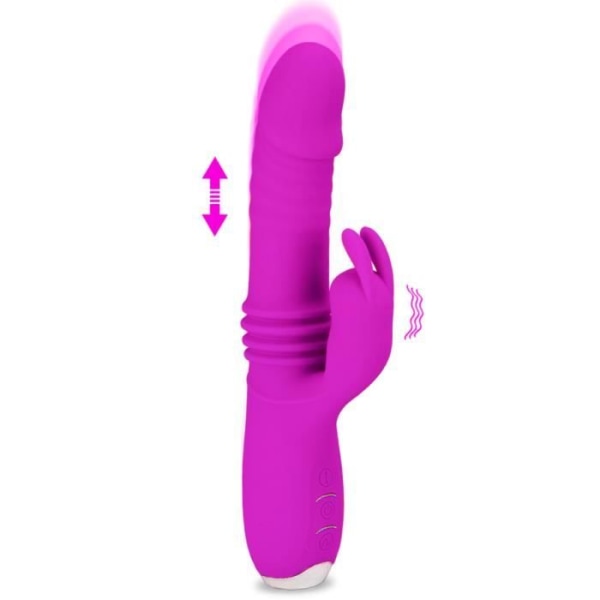 Vibrator USB fram och tillbaka kaninvibrator 12 hastigheter - Mr. Rabbit Collection Purple