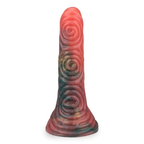 Spiral sugkopp dildo