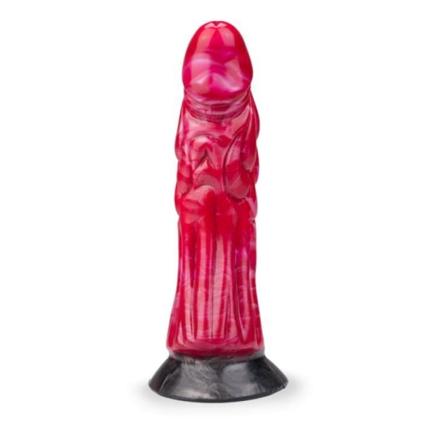 Vraxulor Black And Red Silikon Alien Sugkopp Dildo