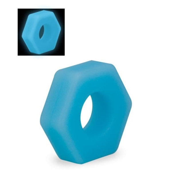 Walt medicinsk silikon fosforescerande cockring - LOVE AND VIBES Collection Blue