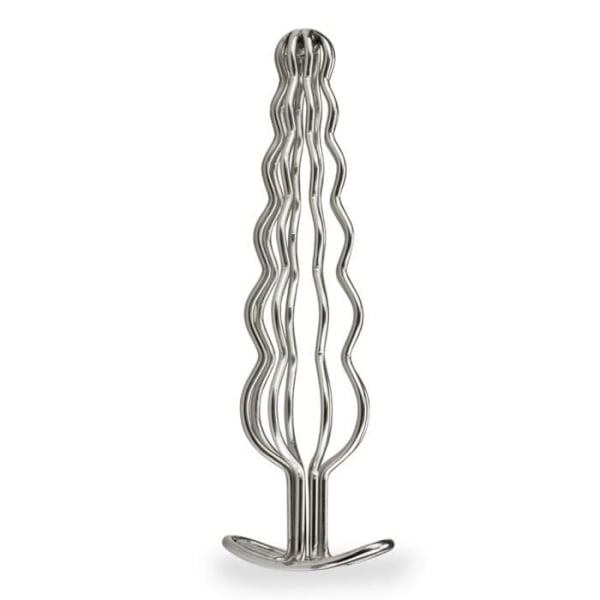 Analplugg lång med metallstänger Curl