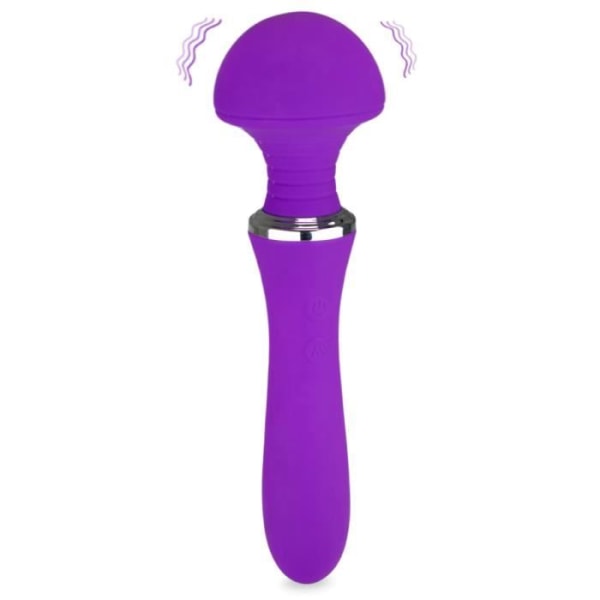 Vibro Fantasy Wand massage USB magnetisk 12 lägen Lila