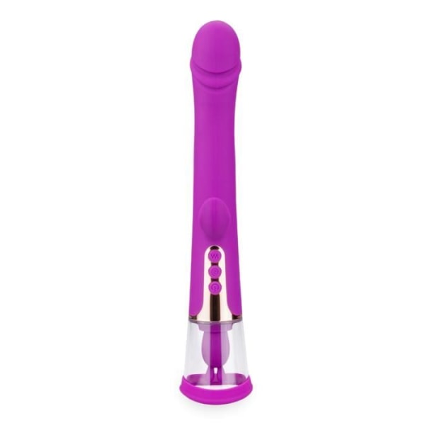 Vibrator Rabbit vibrator med Fin vaginapump - LOVE AND VIBES Purple Collection