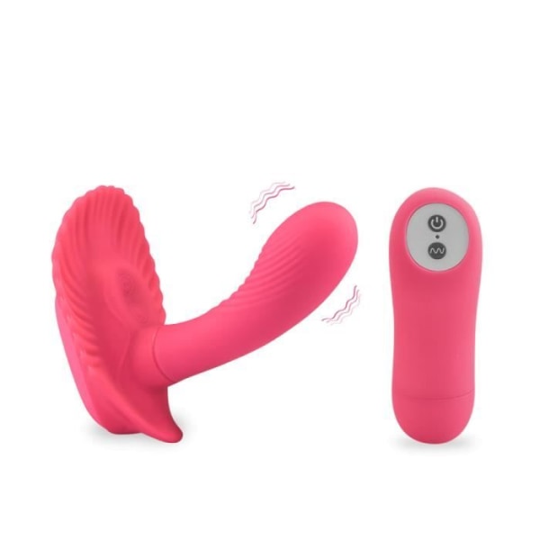 Fjärrstyrda vibrerande skal Dildo Trosor - Orgasmic Rose Collection