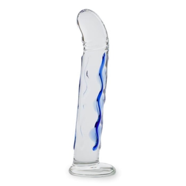 Glow Blue Glass Dildo