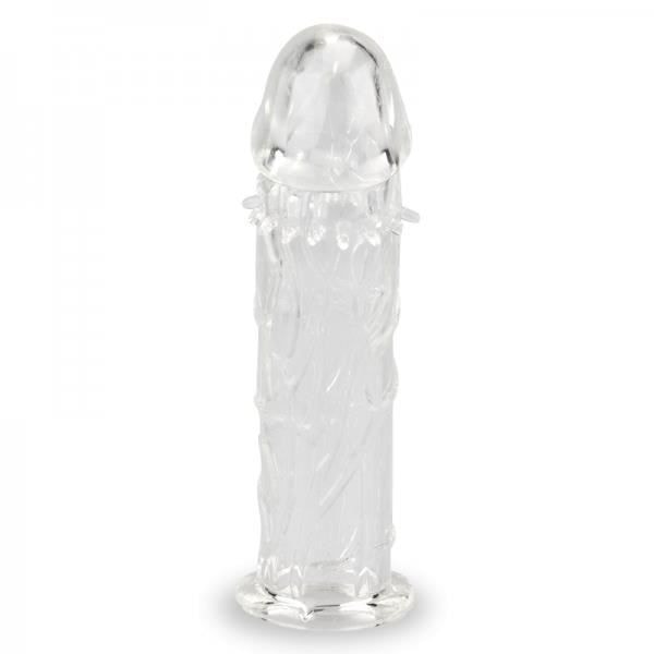 Crystal Penis Slida - LOVE & VIBES - Extender med spikar - Stimulering och prestanda
