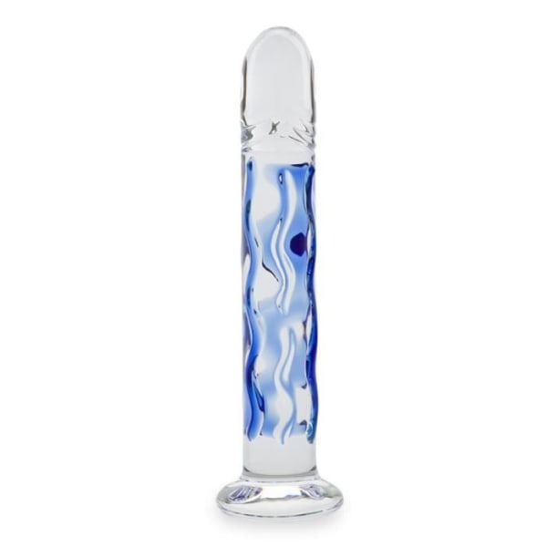 Glow Blue Glass Dildo