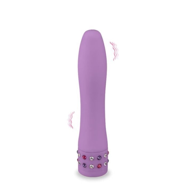 Rhinestone & Softness Vibrator-Lila Icke-lila