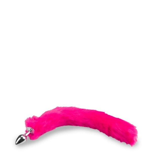 Fuschia vegansk pälsräv svansplugg - LOVE AND VIBES Collection