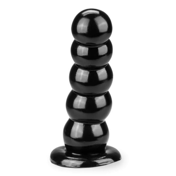 Dildo - Odan - Stor sugkopp analplugg - PVC - Vit - Vuxen