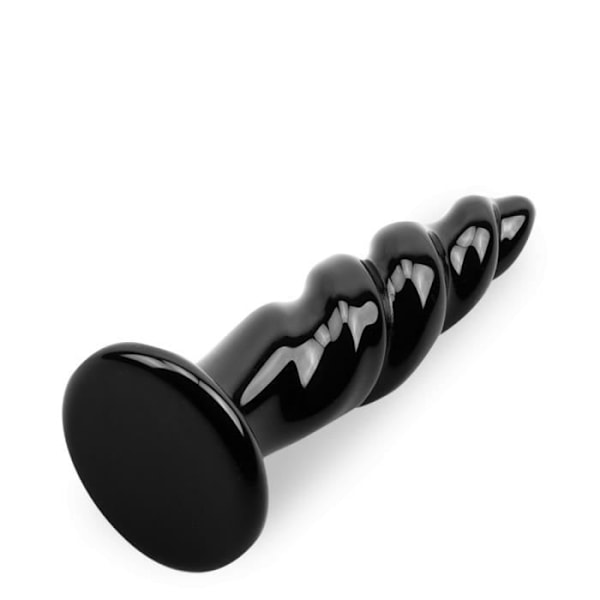 Plugg i glas Unicorn Noir - Sextoy för anal stimulering Svart