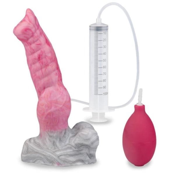 Vargdjur ejakulerande sugkoppsdildo - LOVE AND VIBES Collection Pink