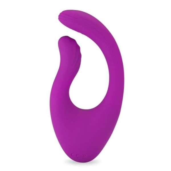 Böjd klitorisvibrator 12 lägen USB magnetisk Lila