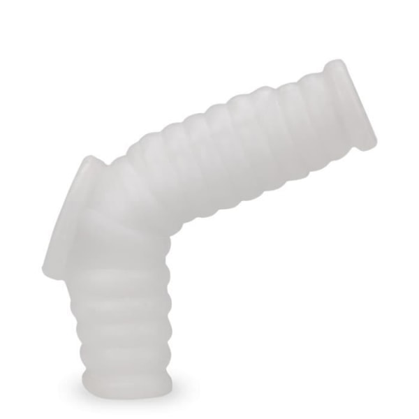 Everest White Ribbed Vibrating Penis and Testicle Sleeve