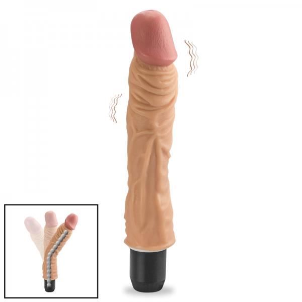 Realistisk ledad vibrerande dildo 19 CM