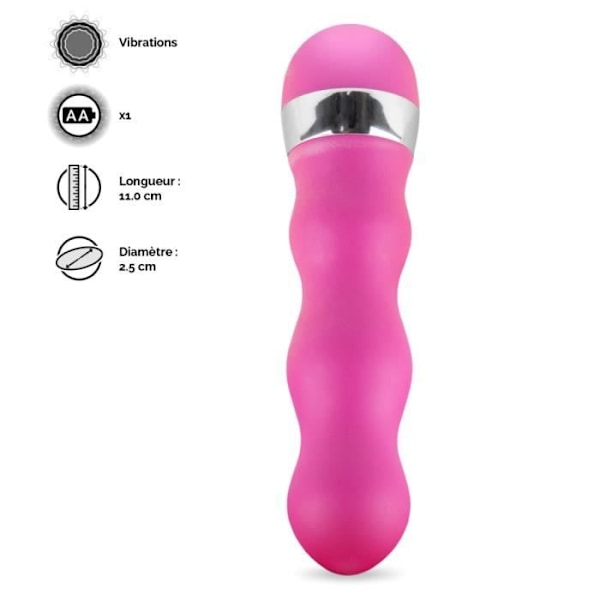 Mini vibro - Solsken - 2 i 1 klitorisstimulator - Rosa